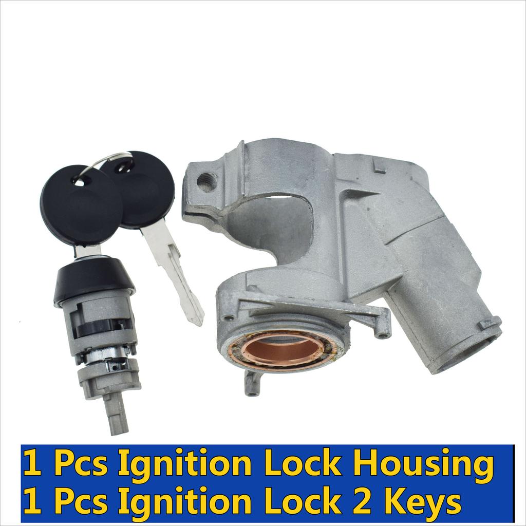 Steering Ignition Lock Cylinder 2 Keys or Housing For VW Golf 1 2 3 I II MK1 MK2 Jetta Cabrio Caddy Scirocco Passat Polo Vento