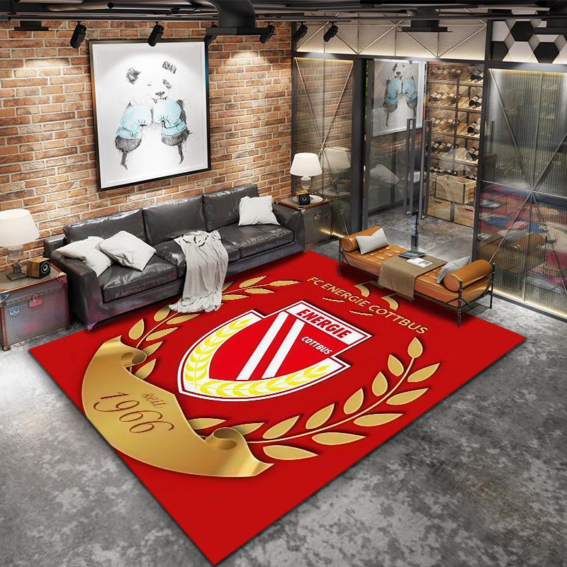 Energie Cottbus Carpet Rug for Living Room Bedroom Home Sofa Decoration,Kids play Nonslip Floor Mat