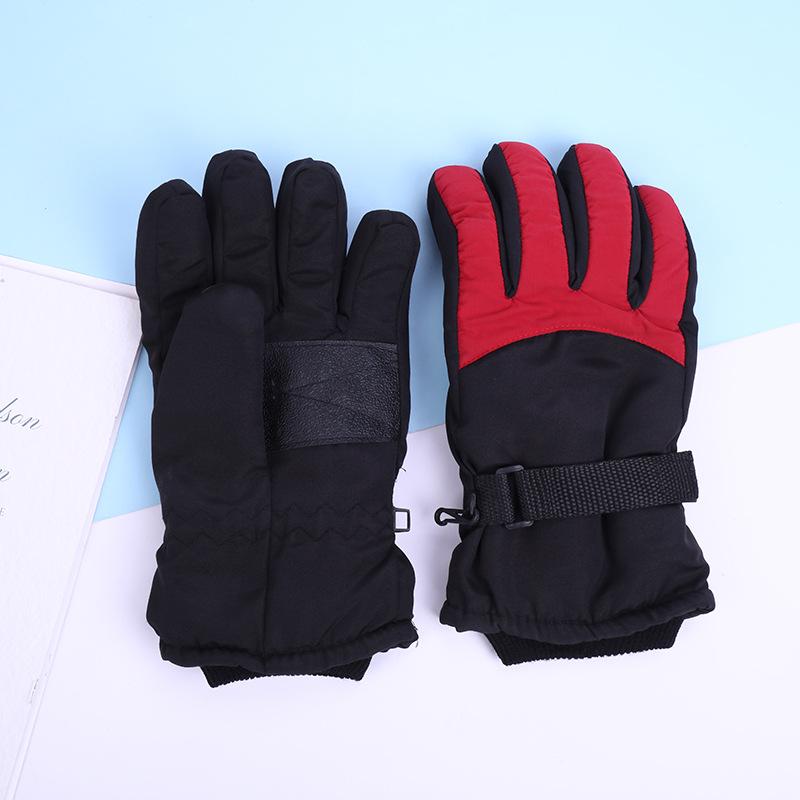 Cold-proof Warm Gloves, Winter Velvet Thickened Riding Men's Cycling Down Cotton Adult Ski Non-slip Gloves
