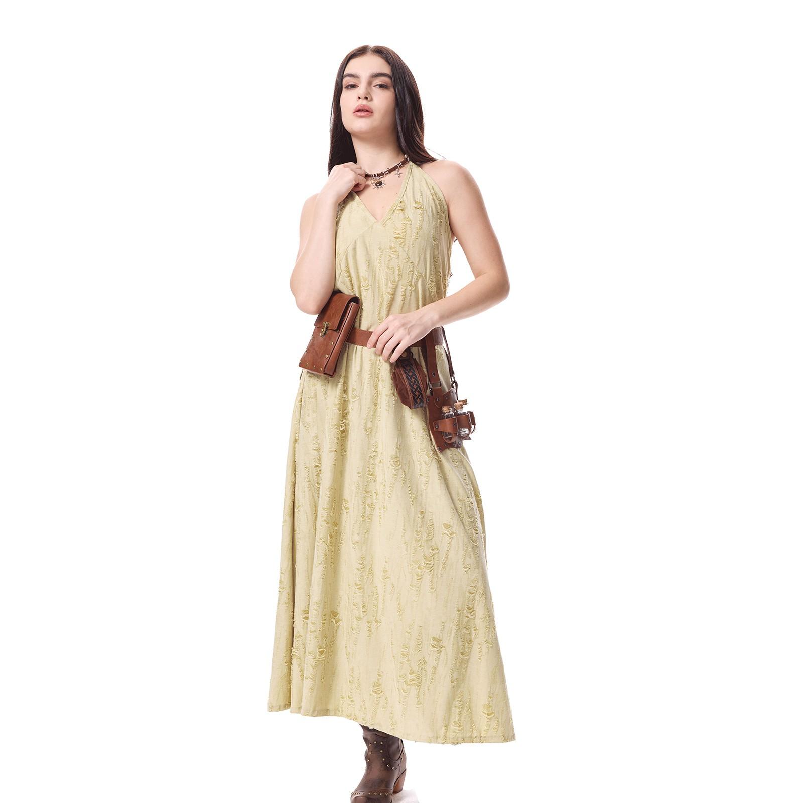 

Women s Themed Party Activity Costume Set Daily Special Outfit XL бежевий