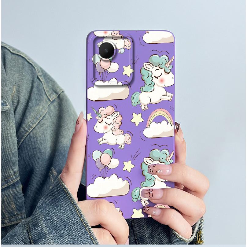 For Realme C30 C30s Narzo 50i Prime Phone Case RMX3690 RMX3506 Coque Soft Silicone Sweet Painted Back Printed Protective Cover