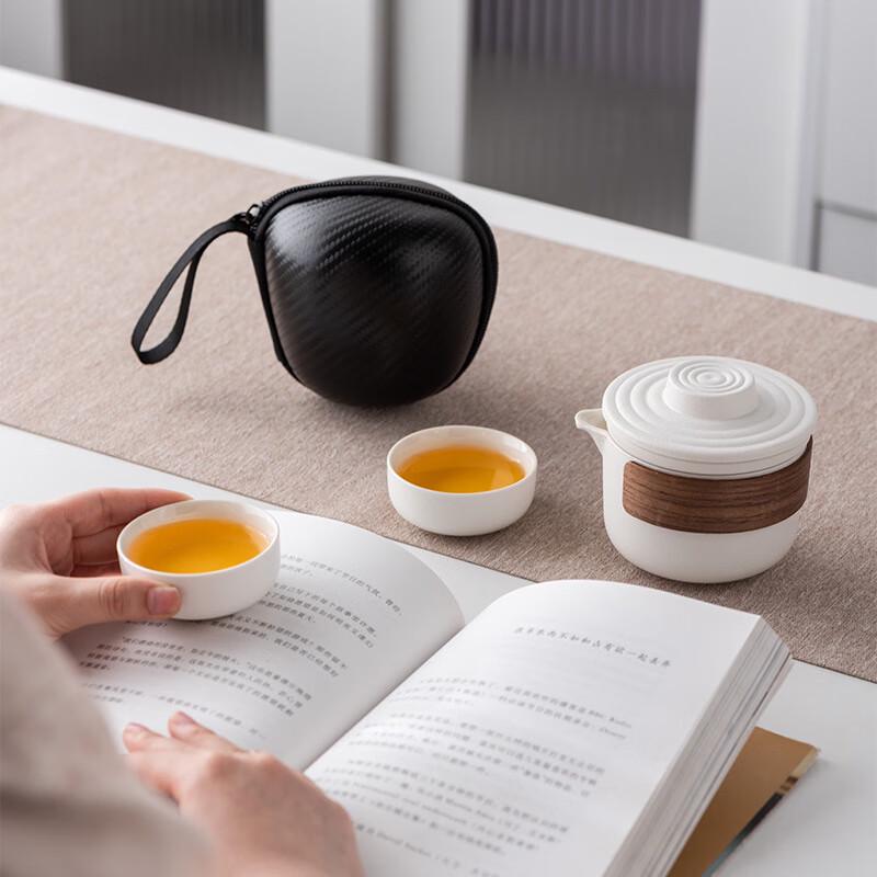 Chaxun Portable Ceramic Kung Fu Travel Tea Set