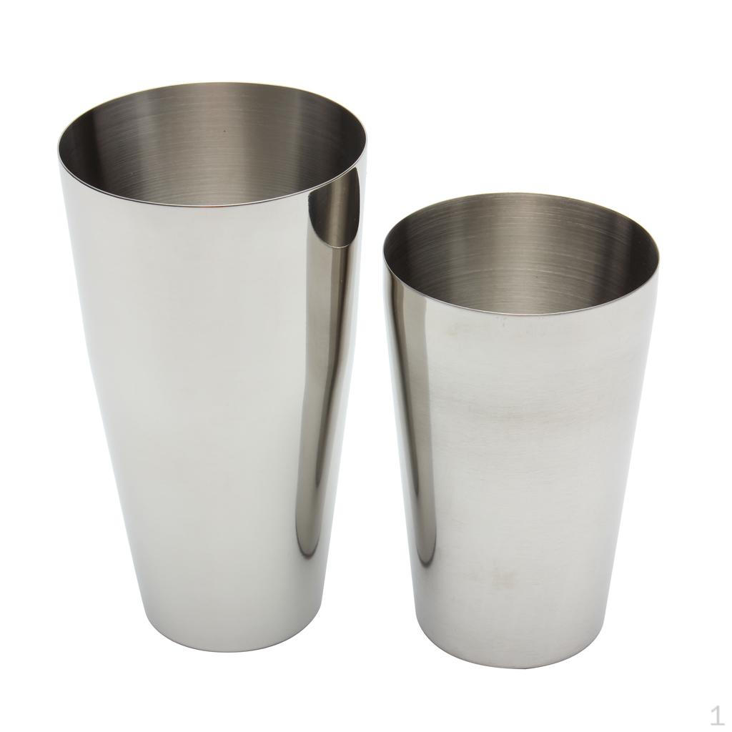 

2 Piece Martini BAR COCKTAIL SHAKER Stainless Steel Tin Size CHOOSE L