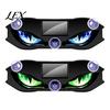 Led Devil Eye Car Decor Solar Eyes Light for Windshield, Window Warning Sign with Three Smart Modes, Auto Interior Night Lights LED Digital