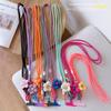 Korea Universelles Geflochtenes Handy-Lanyard-Riemen-Blumen-Hängekettenring-Kordel mit Aufnäher-Handgelenkband Handy Abnehmbar