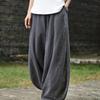 Japanese Style Plus Size Women's Cotton Linen Lantern Pants - Spring/Autumn 2022