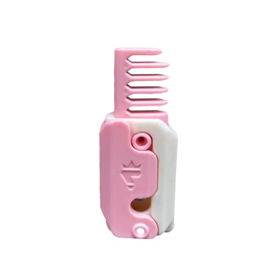 

3D игрушка-резак для снятия стресса, гладкое лезвие, скрытые ножны, крутой функциональный резак для моркови розовый