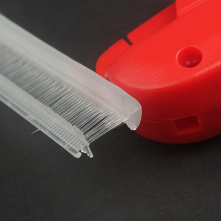 Transparent Fan-Shaped Tag Line with Leaf Fine Glue Needle for Clothing Labels