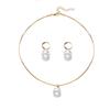 Fashion Light Luxury Earrings Necklace Set for Women