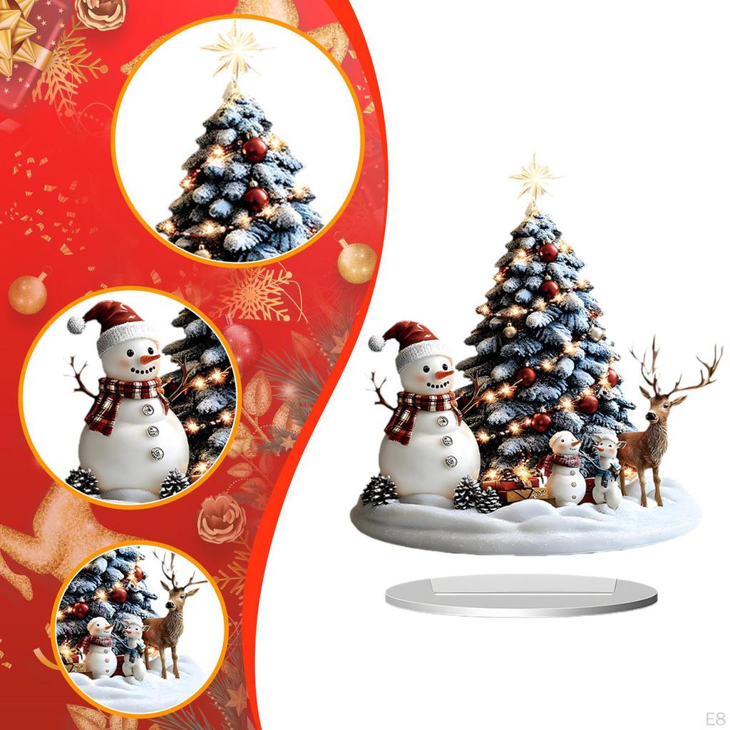 2D Christmas Decoration Souvenir Artwork for Bedroom Living Room Tabletop