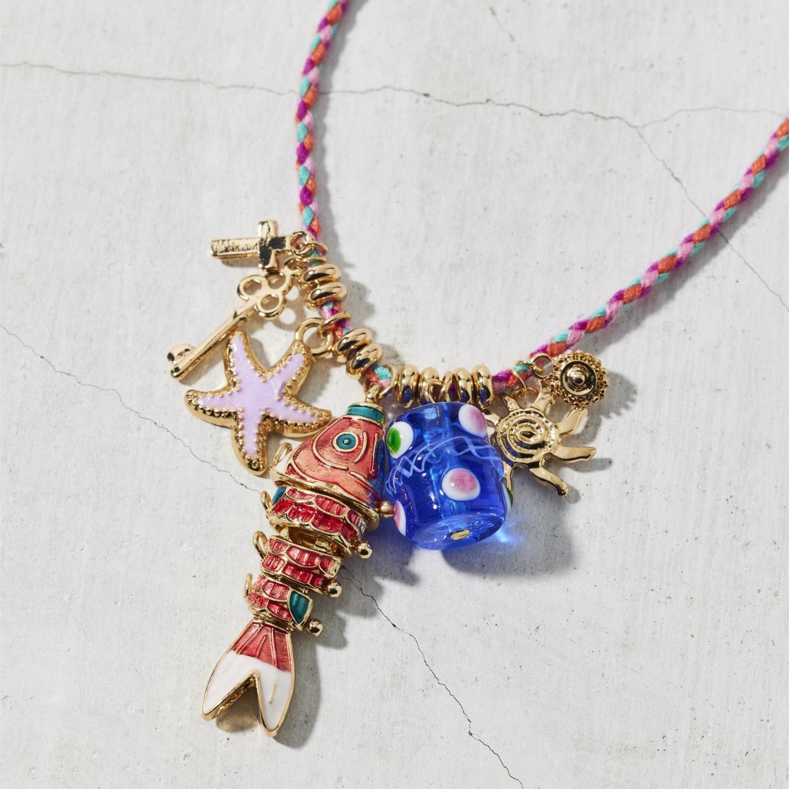Summer Necklace Women S Personality Trend Starfish Conch Electroplating Non-Fading Jewelry