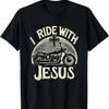 I Ride With Jesus Motorcycle Christian T-Shirt
