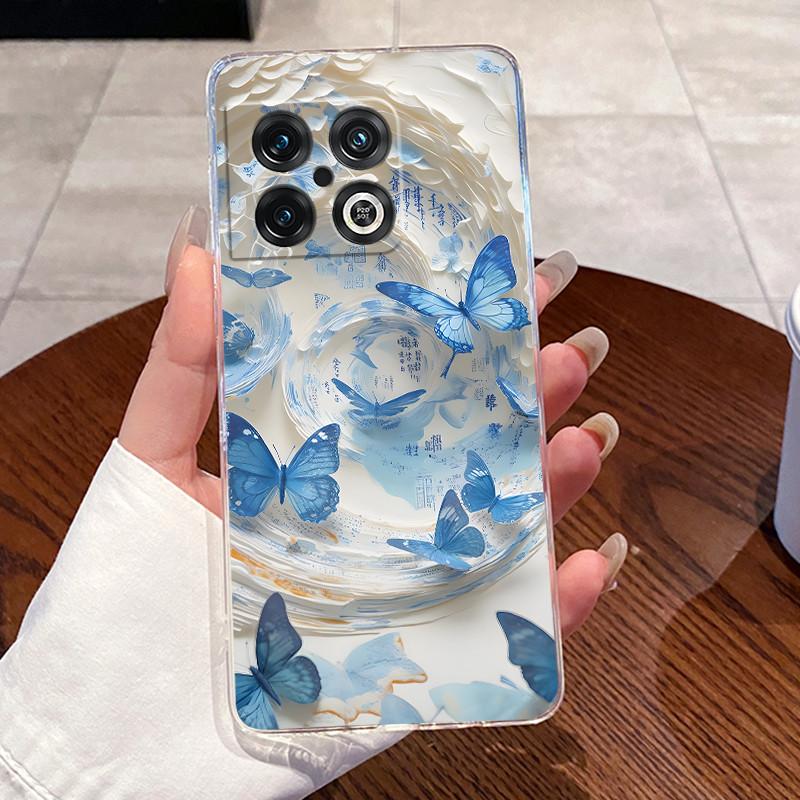 Jelly Case For OnePlus 10 Pro 10T ACE Pro Clear Silicone Soft TPU Back Cover One Plus 10PRO ACEPro Cute Rabbit Cat Phone Case