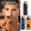 Electric Household Nose Hair Trimmer Cleaning Nostril Hair Removal Rechargeable Digital Shaver Round Head Removable