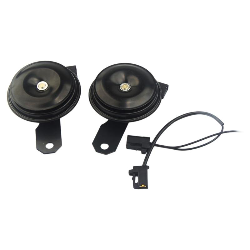 

2Pcs High Performances 12V Auto Horns Vehicle Horn Replacement Strong Metal Construction Simple Installs Vehice 1