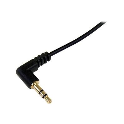 STARTECH Slim Audio Cable Mini-Jack 3.5 Mm To Mini-Jack 3.5 Mm Right Angle Bent 1.8 M - M/M