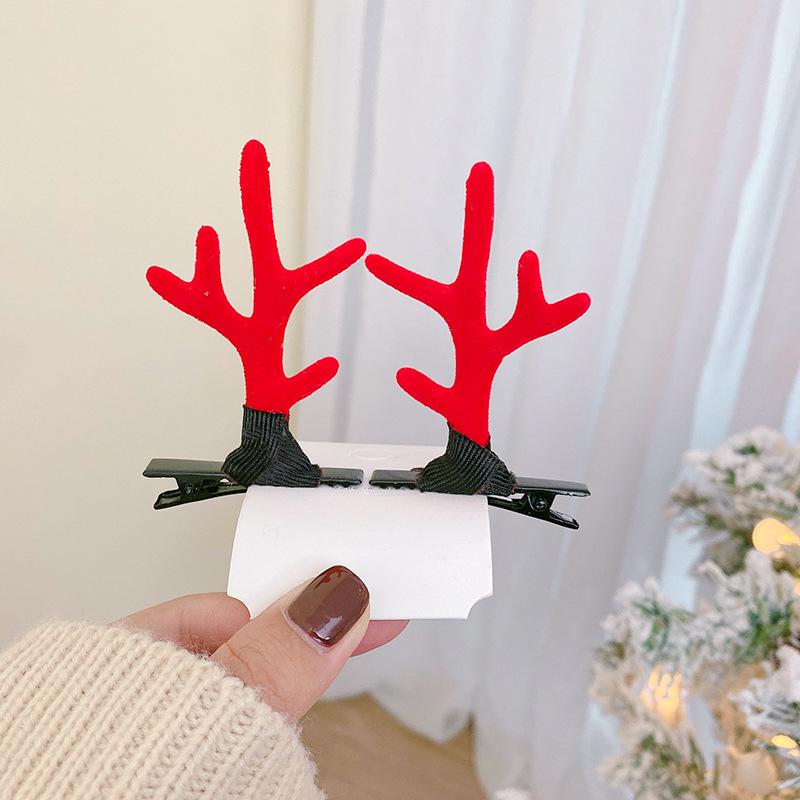 

Mori-Style Cute Children s Christmas Reindeer Antler Hair Clip