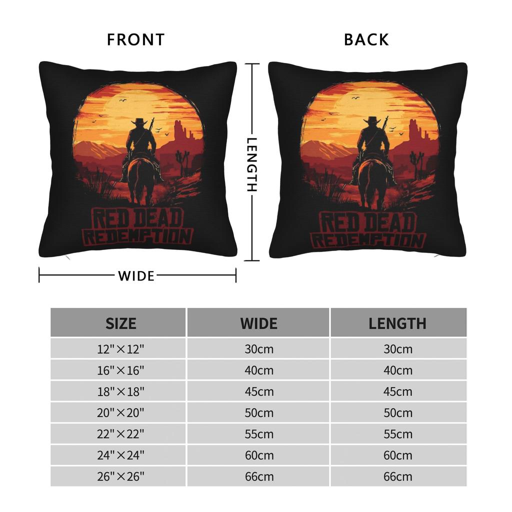 Arthur Morgan red dead redemption Pillow Cover  Novelty Pillow Case For Chair Sofa Home Decor Comfy Pillowcases Gift
