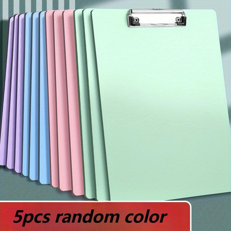 5pcs A6 Clipboard Writing Boards with Exam Pads - Durable PP Material, Perfect for Students & Office Use