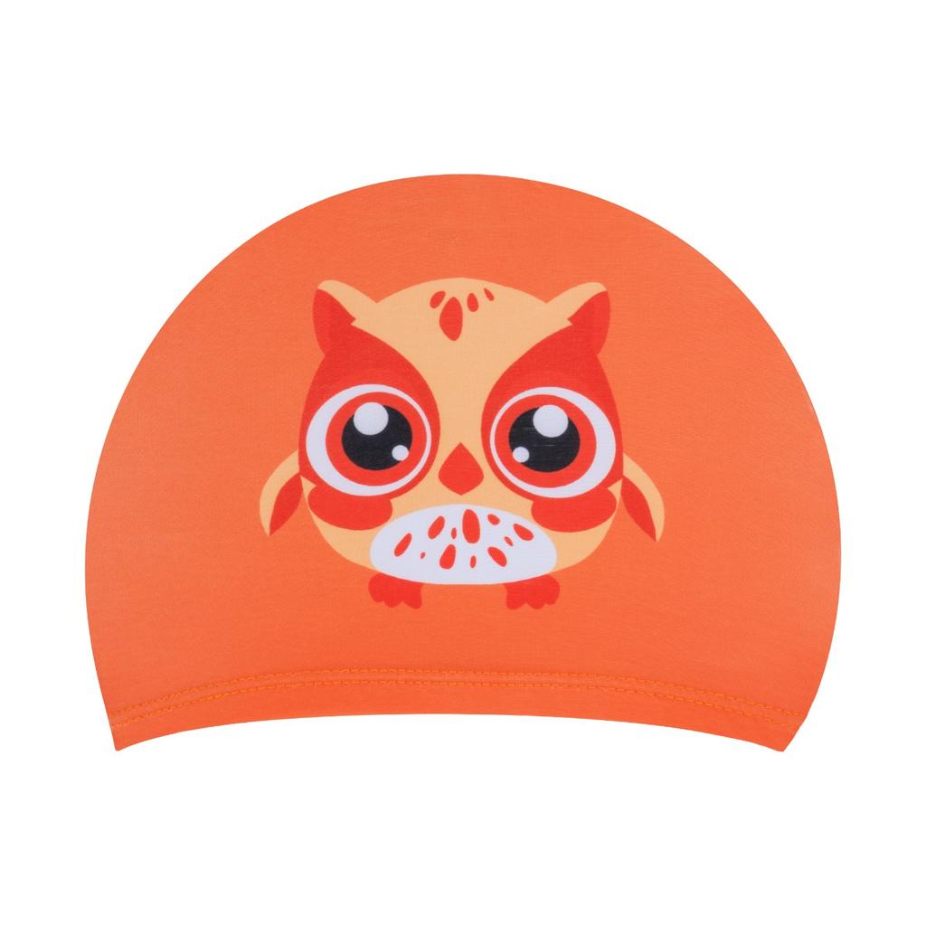 Aqua-Sport Czepek Junior Polyester Printed Owl Orange As8632