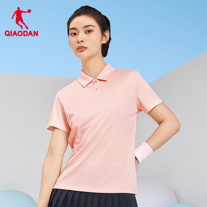 Jordan Sports Polo Shirt Women's Tennis Golf Casual Breathable Collar Short Sleeve T-shirt