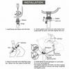 Stainless Steel Sink Drain Assembly Anti Clogging Bathroom Sink Stopper Sink Stopper  For Bathroom