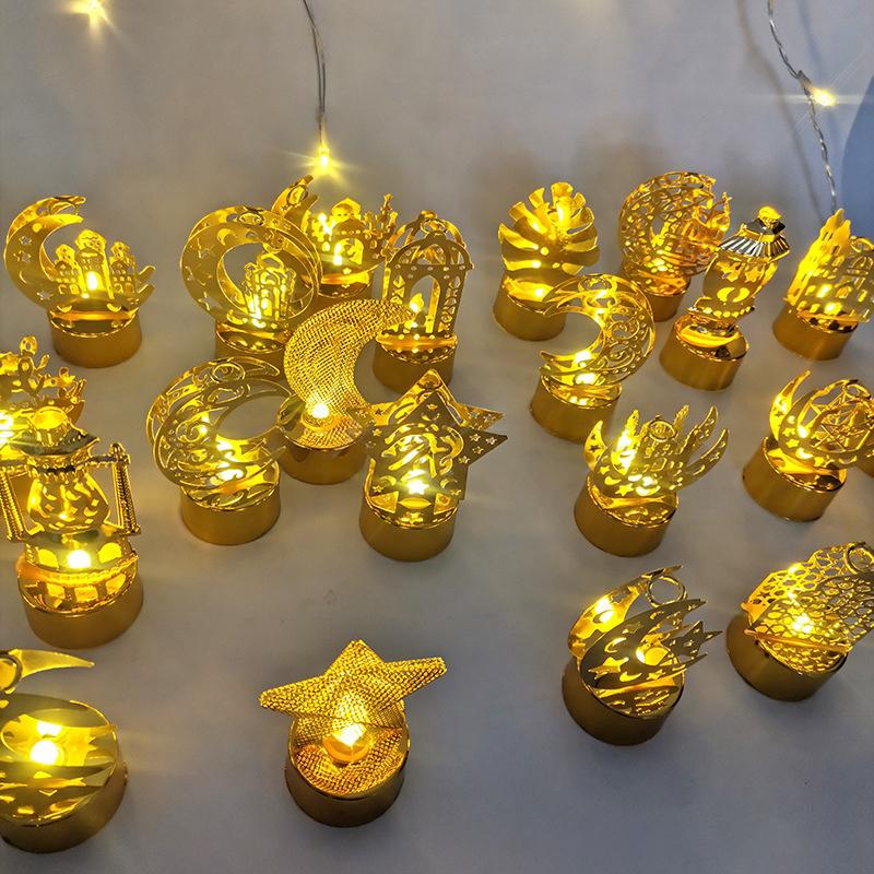 Ramadan Decorations Moon Star Night Light Desk Accessories Ramadan Kareem Ornament Eid Mubarak Supplies Islamic Home Decor