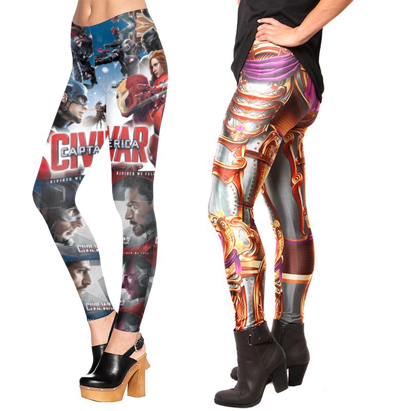 Elastic Waist Sexy Yoga Prints Elastic Slim Fitness Gym Sport Workout Fashion New Women Leggings High Waist