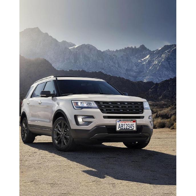 Carbon Fiber License Plate Frames- Black Carbon Pattern Aluminum Front & Rear Car Tag Holder Cover 2 Pack With Mount Hardware, Screws, Caps,