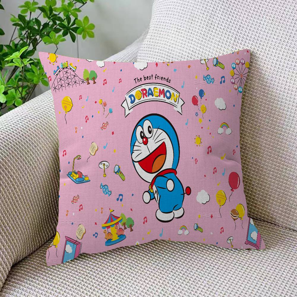 Funny D-Doraemon Cartoon Pillow Gifts Home Office Furnishings Bedroom Sofa Car Cushion Cover Case 45x45cm