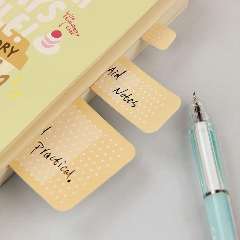 1/2pcs Creative Bandage Shaped Sticky Notes,Capable of Writing Labels and Self-adhesive Markings, Available in 3 Different Sizes
