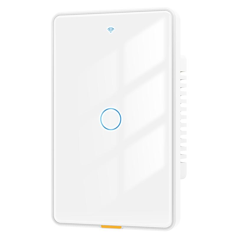 

MG-KG101 WiFi+433 Двухрежимный 1-клавишный 10A Сенсорный Умный Выключатель Tuya APP Голосовое Управление Настенный Выключатель Света, Вилка США/Белый Type A