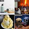 3D Skull Resin Molds, 2 Pack Skull Candle Molds, Silicone Skull Shape Handmade Candle Making Mould, DIY Craft Resin Mold
