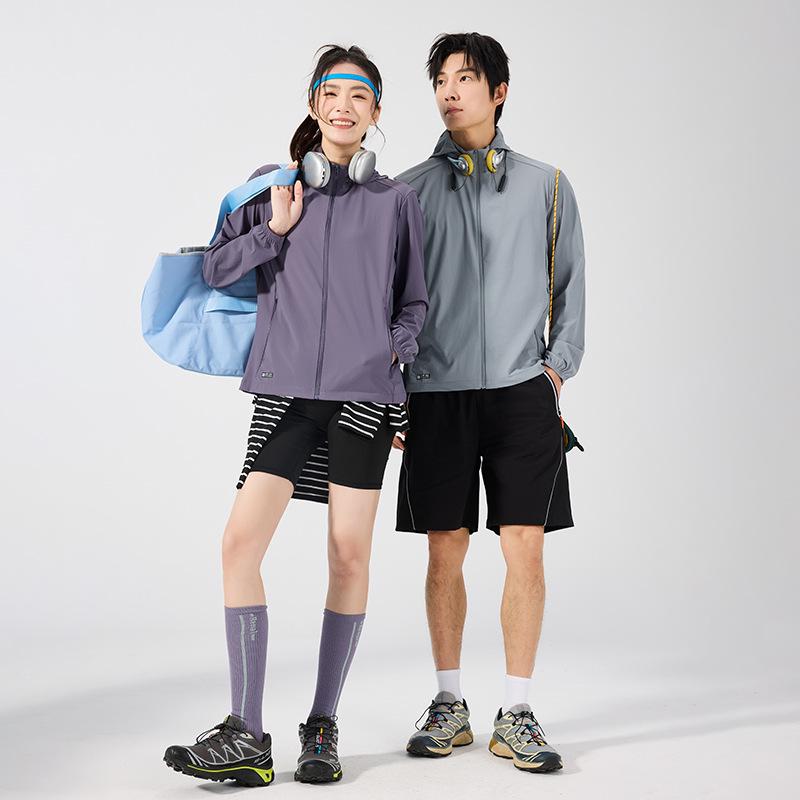 Custom Logo UV Protection Ice Silk Windbreaker for Men & Women - Summer Outdoor Fishing & Mountaineering Jacket