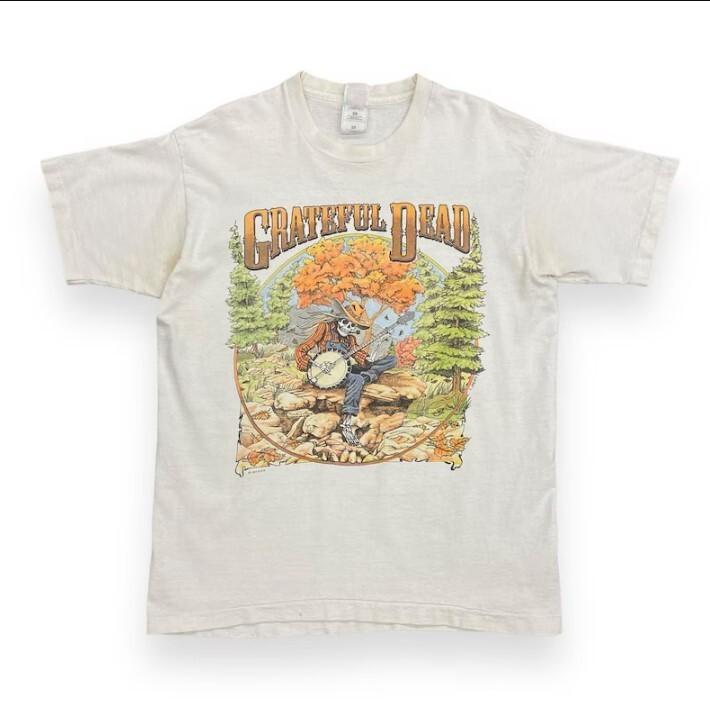 Vintage 1994 Grateful Dead Fall Tour Tee white color Reprint Gift for Fans S