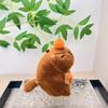 Soft Capybara Super Plush Doll With Pull Tail For Fun Keychain And Bag Decoration