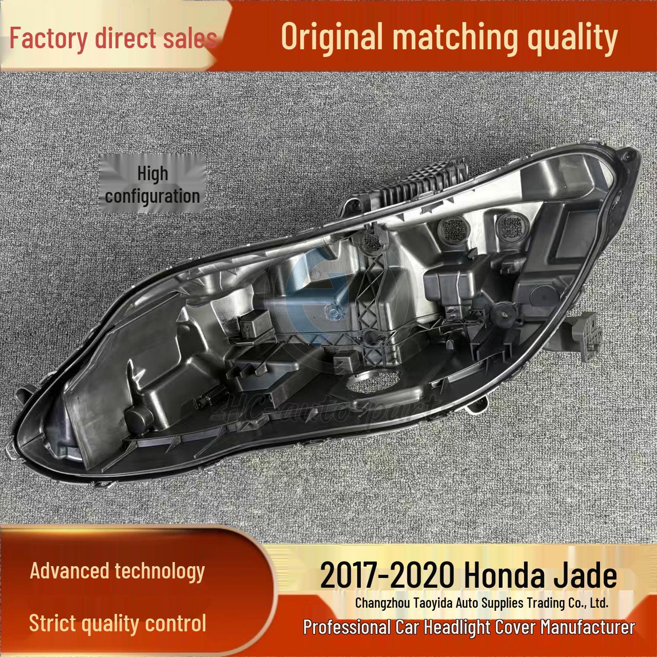 

17-20 Honda Jade High-Trim Black Rear Headlight Housing/Seat PP Driver s side Original Durable