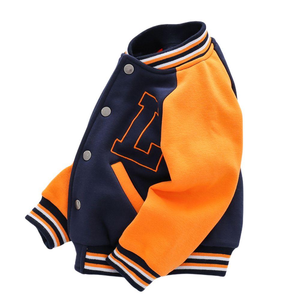 Automne hiver garçons filles veste de Baseball bouton épaissir veste décontractée bébé veste manteau enfants vêtements bébé vêtements