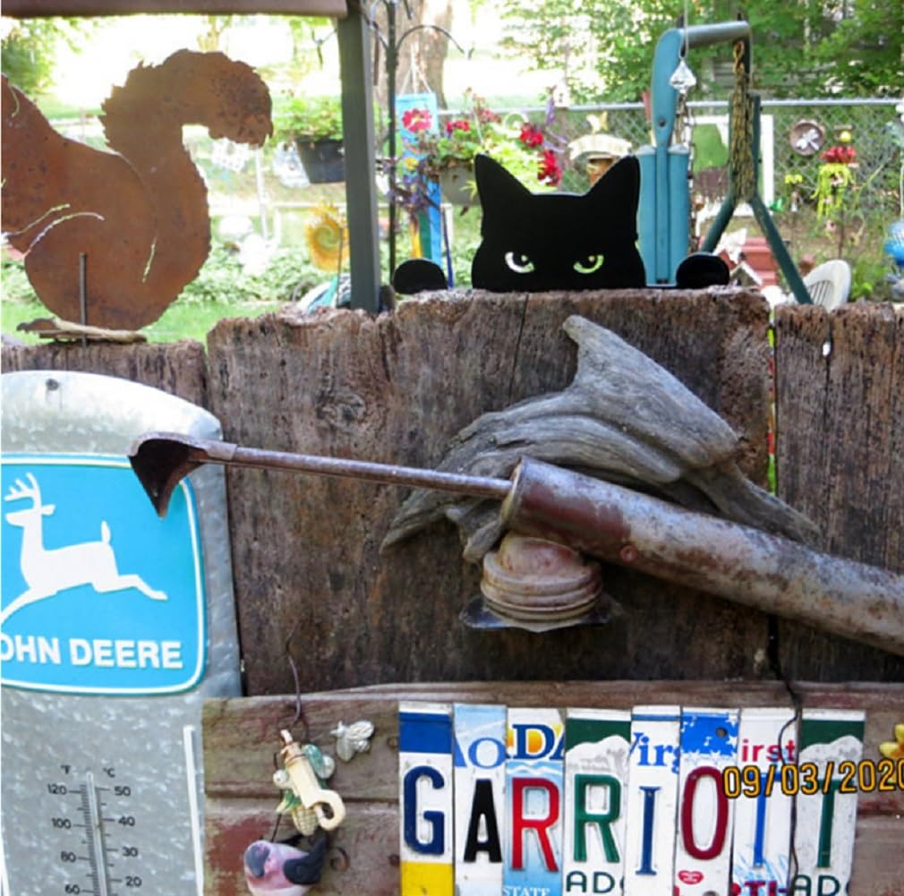 Kaimed Cat Welcome Plate Garden Object Cat Gardening Object Cute Gardening Ornament Miscellaneous Cat Gardening Goods Plate Interior Gardening