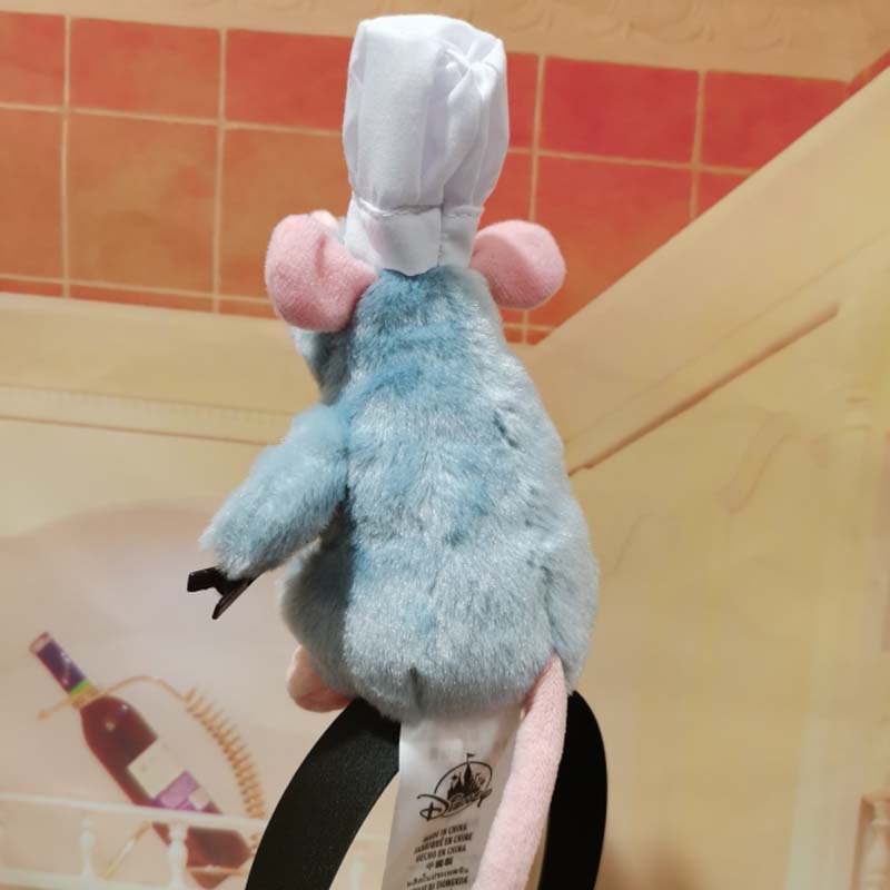 Disney Čepička Ratatouille Kreslená plyšová panenka Čelenka Francouzská široká spona do vlasů Fotostyl Headdress Kreativita Kawaii Dívčí dárek