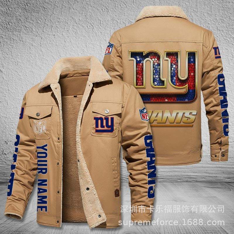 American football team football jersey Philadelphia Eagles jersey autumn and winter velvet cotton jersey sports jacket men's jacket