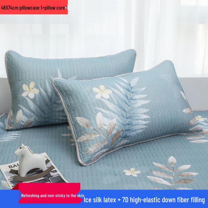 Set of 2 Extra Large 48x74 Knitted Silk Pillowcases - Anti-Drool & Sweat-Proof for Adults