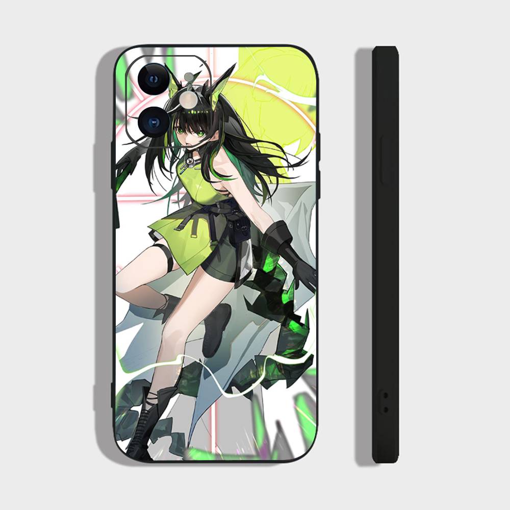 M3 Animated Game A-Arknights Phone Case For IPhone 17 Air 16 15 14 13 Pro Max 11 12 Black Silicone Cover