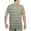 Nike Primary Stmt Ss Ext Sports Striped Breathable Short Sleeve T-Shirt Men Tops Green Gray HJ3152320