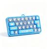 26-Tasten Mini-Tastatur Anhänger Transparente Zweifarbige Tastatur Schlüsselanhänger Kinder Tasche