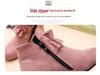 Girls' High Heel Princess Boots - Autumn Winter 2025 Fleece-Lined Short Boots for Kids