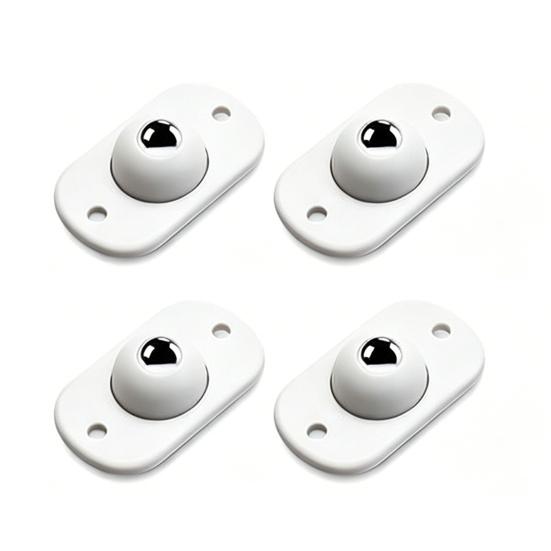 4/8/12/16/20 Piezas Ruedas Giratorias Adhesivas, Deslizador Rodante de Acero Inoxidable para Electrodomésticos de Cocina, Ruedas Giratorias de 360 Grados Adhesivas para Cafetera,