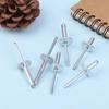 30 Pcs Large Flange Blind Rivets, Aluminum Rivets Assortment Kit Blind Rivets, Round Head Rivets