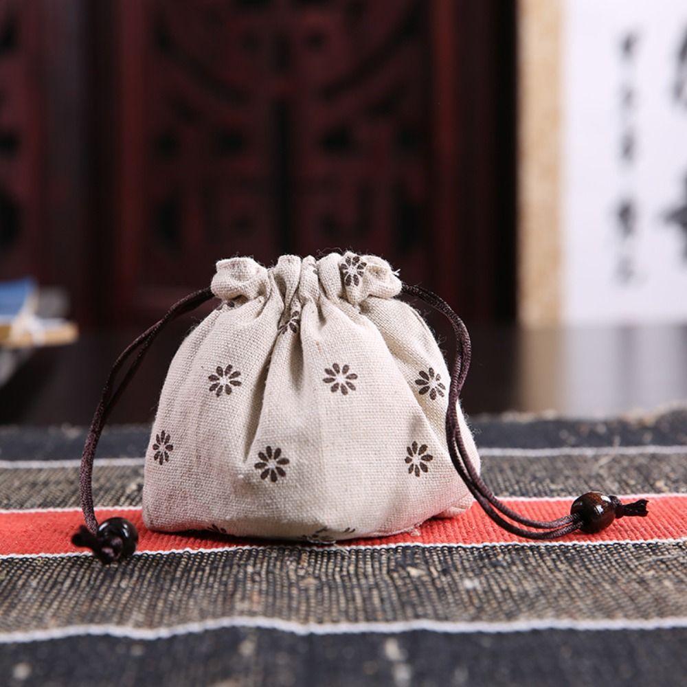 Drawstring Bundle Pocket Cotton Linen Teaware Storage Bag Teapot Bundle Pocket Tea Tools Teacup Bag