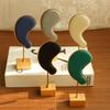 Microfiber Earring Hanging Rack Ear Shape Ear Clip Holder Stud Jewelry Organizer Storage  Women